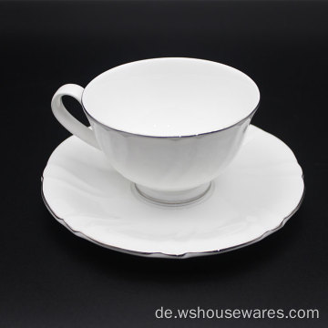 Großhandel neuer Stil fein weißer Keramik -Porzellan -Geschirr